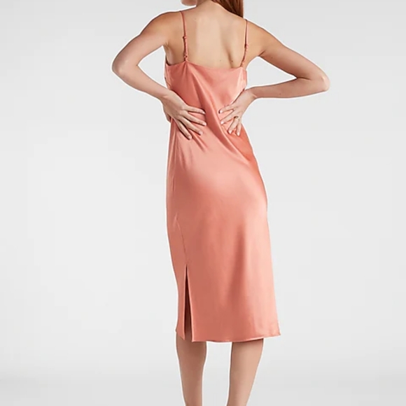Express slip dress peach - Picture 3 of 7